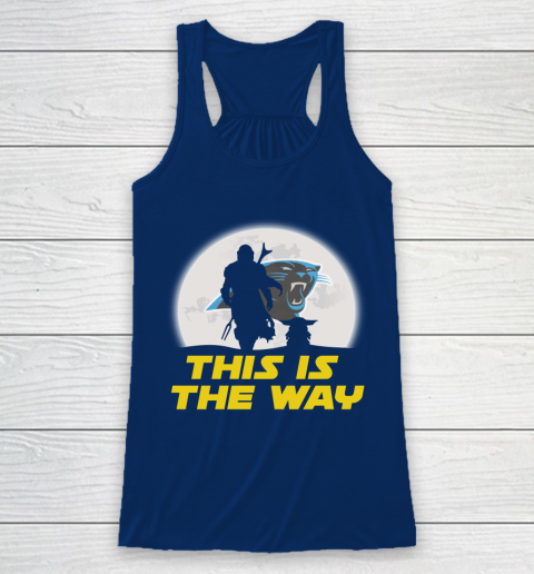 Carolina Panthers NFL Football Star Wars Yoda And Mandalorian This Is The Way Racerback Tank 6
