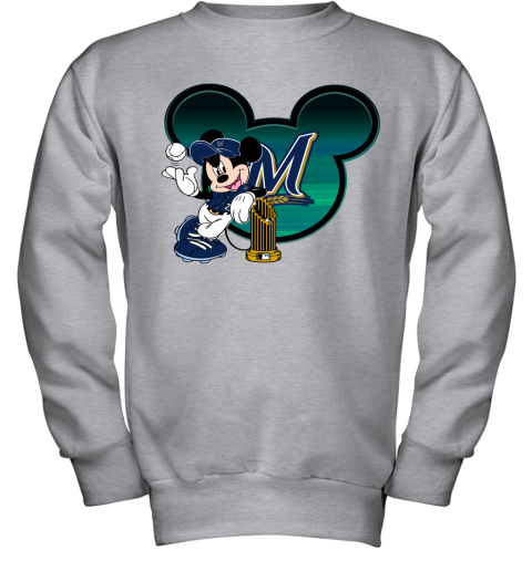 MLB Chicago Cubs The Commissioner's Trophy Mickey Mouse Disney Shirt