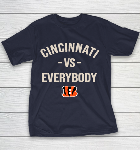 Cincinnati Bengals Vs Everybody Youth T-Shirt 2