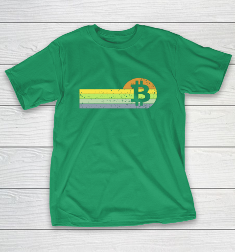 Bitcoin BTC Vintage Sunset Crypto Cryptocurrency Blockchain T-Shirt 5