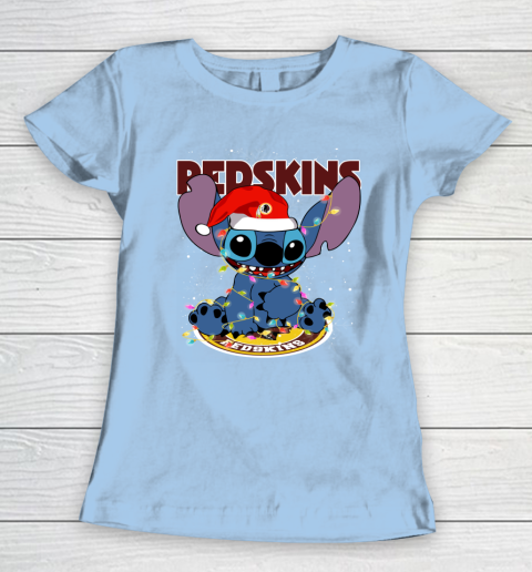Washington Redskins NFL Football noel stitch Christmas Women's T-Shirt 4