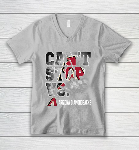 MLB Arizona Diamondbacks Baseball Can't Stop Vs Arizona Diamondbacks V-Neck T-Shirt 3
