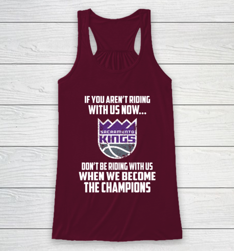 NBA Sacramento Kings Basketball We Become The Champions Racerback Tank 2