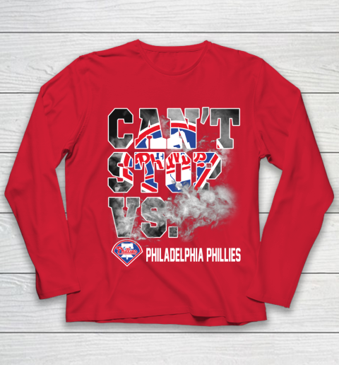 MLB Philadelphia Phillies Baseball Can't Stop Vs Phillies Youth Long Sleeve 8