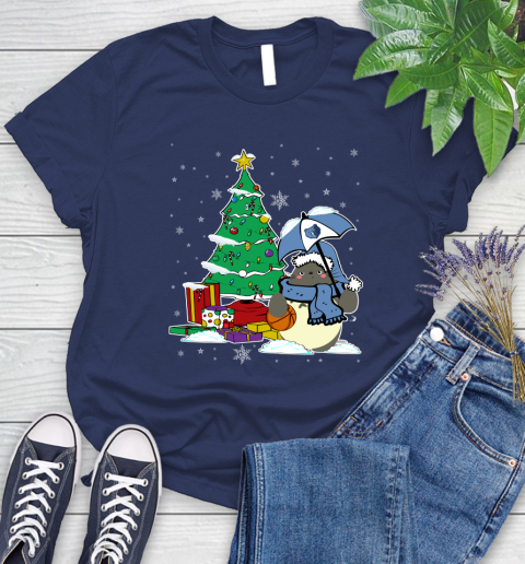 Memphis Grizzlies NBA Basketball Cute Tonari No Totoro Christmas Sports Women's T-Shirt 14