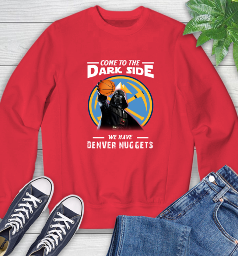 NBA Come To The Dark Side We Have Denver Nuggets Star Wars Darth Vader Basketball Sweatshirt 10