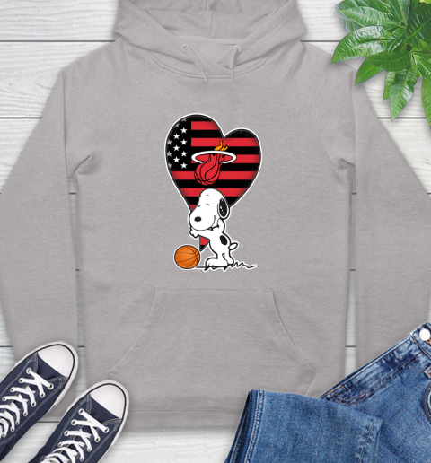 Miami Heat NBA Basketball The Peanuts Movie Adorable Snoopy Hoodie 12