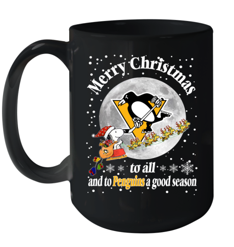 Pittsburgh Penguins Merry Christmas To All And To Penguins A Good Season NHL Hockey Sports Ceramic Mug 15oz