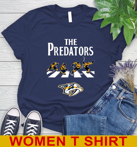 NHL Hockey Nashville Predators The Beatles Rock Band Shirt Women's T-Shirt 12