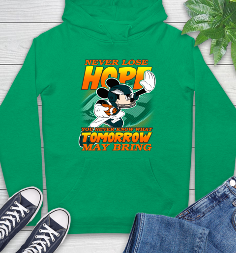 Philadelphia Eagles NFL Football Mickey Disney Never Lose Hope Hoodie 8