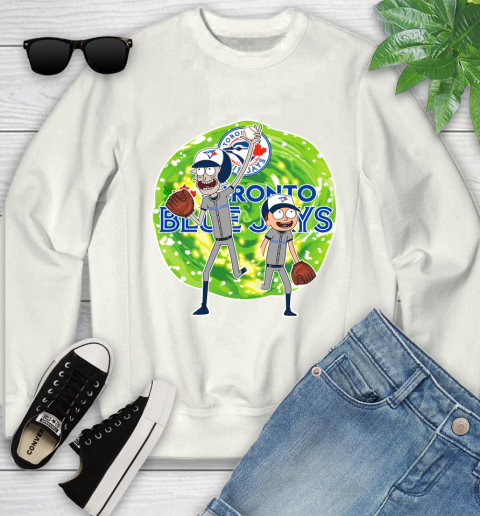 MLB Toronto Blue Jays Rick And Morty Baseball Sports Youth Sweatshirt