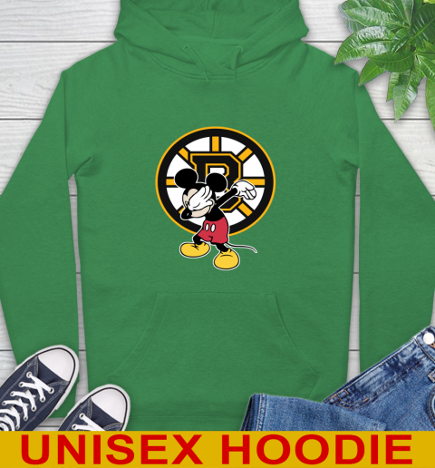 Boston Bruins NHL Hockey Dabbing Mickey Disney Sports Hoodie 8