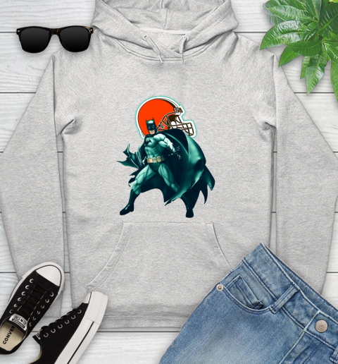 NFL Batman Football Sports Cleveland Browns Youth Hoodie