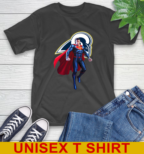 NFL Superman DC Sports Football Los Angeles Rams T-Shirt 2