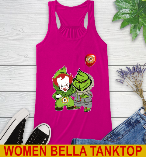 Indiana Pacers Baby Pennywise Grinch Christmas NBA Basketball Racerback Tank 8