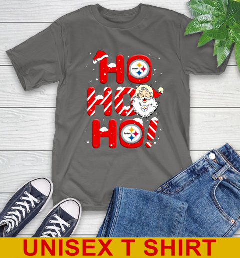 Pittsburgh Steelers NFL Football Ho Ho Ho Santa Claus Merry Christmas Shirt T-Shirt 10