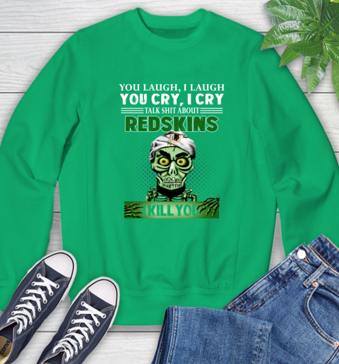 NFL Talk Shit About Washington Redskins I Kill You Achmed The Dead Terrorist Jeffrey Dunham Football Sweatshirt 7