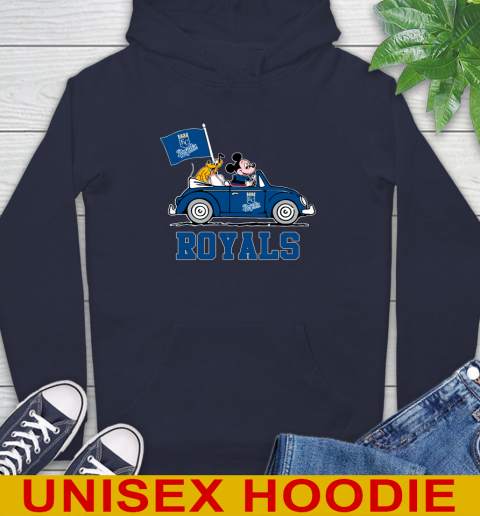 MLB Baseball Kansas City Royals Pluto Mickey Driving Disney Shirt Hoodie 4