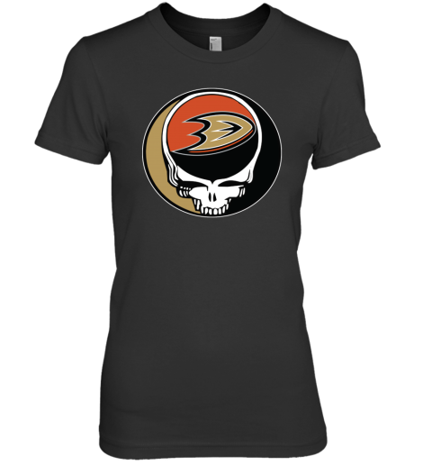 Anaheim Ducks Grateful Dead Steal Your Face Hockey Nhl Shirts Women Cotton T-Shirt