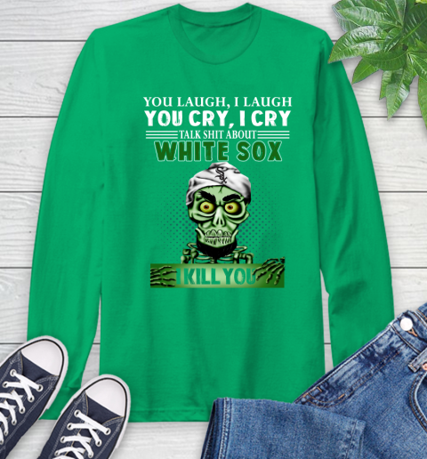 MLB Talk Shit Chicago White Sox I Kill You Achmed The Dead Terrorist Jeffrey Dunham Baseball Long Sleeve T-Shirt 8