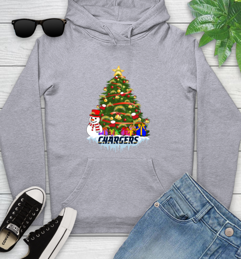 Los Angeles Chargers Merry Christmas NFL Football Sports Youth Hoodie 6
