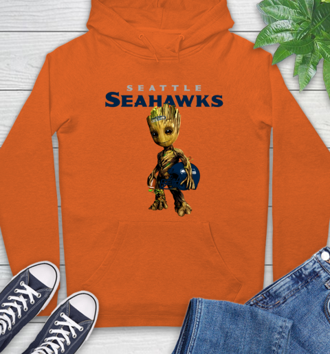 Seattle Seahawks NFL Football Groot Marvel Guardians Of The Galaxy Hoodie 5