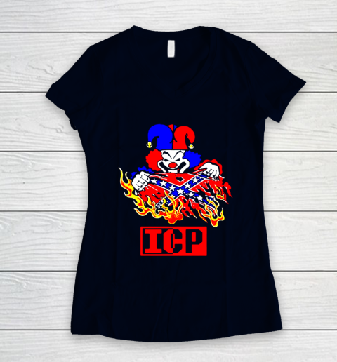 Fuck your rebel flag Women's V-Neck T-Shirt 2