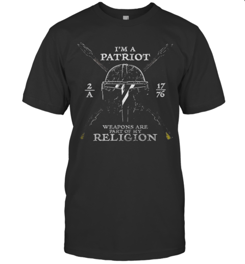 Mandalorian I'M A Patriot Weapons Are Part Of My Religion T-Shirt