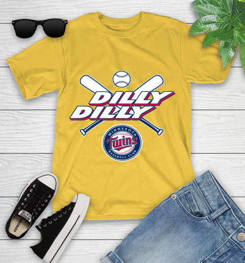 MLB Minnesota Twins Dilly Dilly Baseball Sports Youth T-Shirt 8