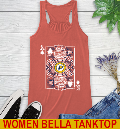 Indiana Pacers NBA Basketball The King Of Spades Death Cards Shirt Racerback Tank 3