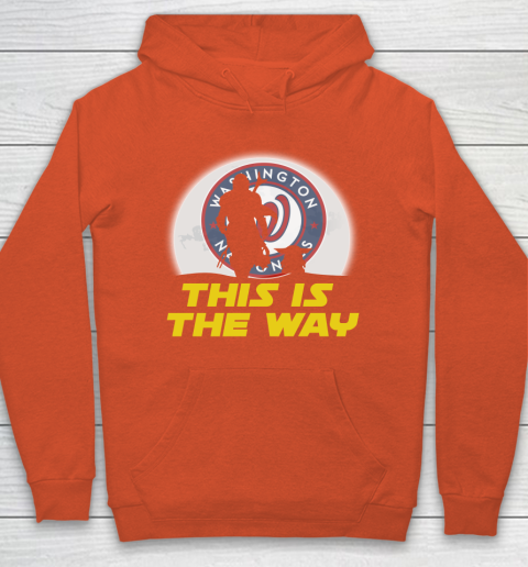 Washington Nationals MLB Baseball Star Wars Yoda And Mandalorian This Is The Way Hoodie 3