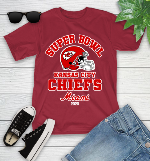 Kansas City Chiefs Super Bowl Champion Miami Logo 2020 NFL Shirts 105