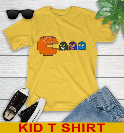 Chicago Bears NFL Football Pac Man Champion Youth T-Shirt 8