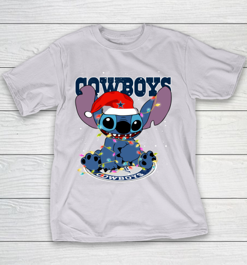 Dallas Cowboys NFL Football noel stitch Christmas Youth T-Shirt 2