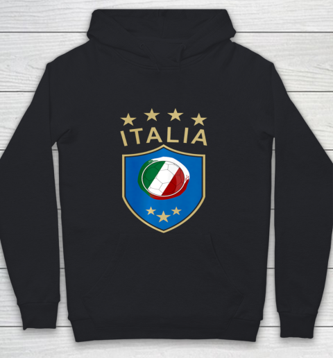 Italy Soccer Italian Italia Flag Football Player Youth Hoodie