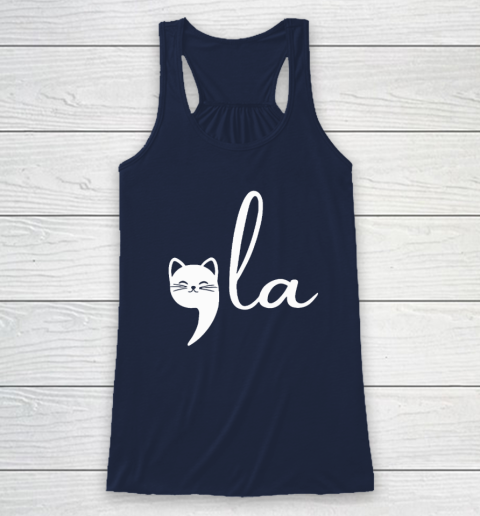 Cat Comma La Kamala Harris For President 2024 Election Racerback Tank 5