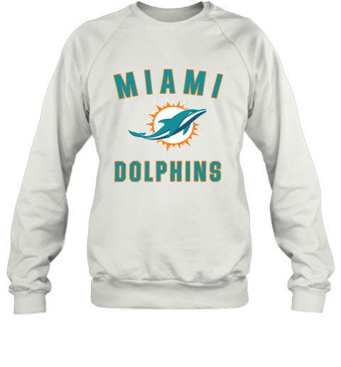 Miami Dolphins NFL Pro Line by Fanatics Branded Aqua Vintage Victory Sweatshirt
