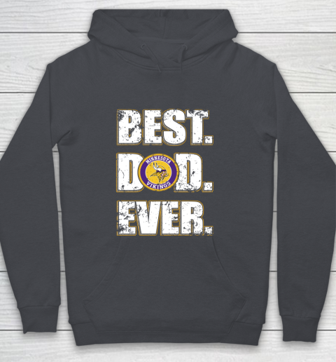NFL Minnesota Vikings Football Best Dad Ever Family Shirt Youth Hoodie 5