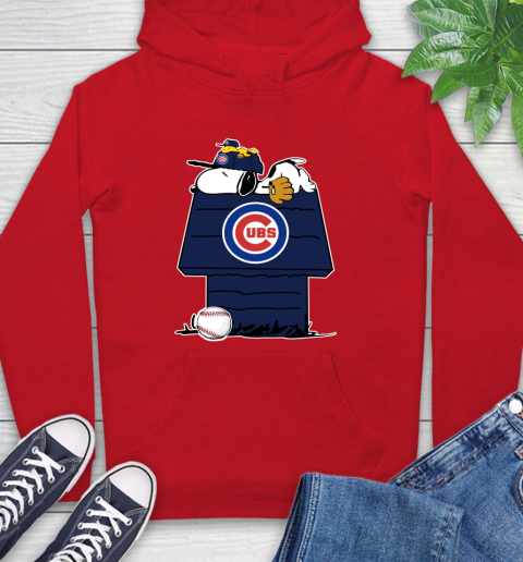 MLB Chicago Cubs Snoopy Woodstock The Peanuts Movie Baseball T Shirt Hoodie 10