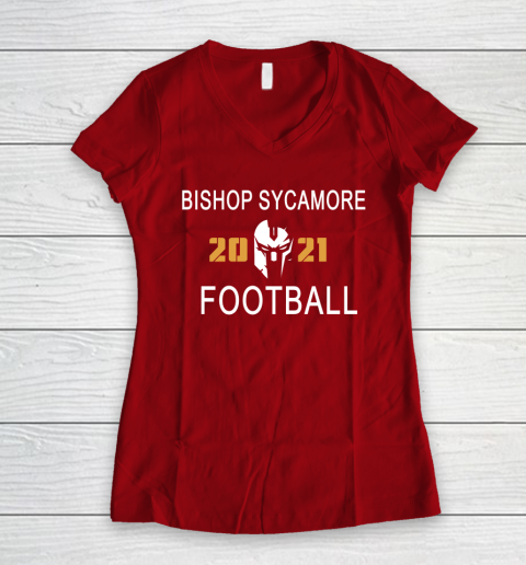 Bishop Sycamore Football 2021 Women's V-Neck T-Shirt 4