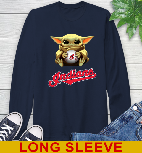 MLB Baseball Cleveland Indians Star Wars Baby Yoda Shirt 61