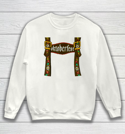 Oktoberfest Lederhosen Costume Cute German Bavarian Sweatshirt