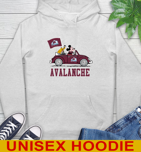 NHL Hockey Colorado Avalanche Pluto Mickey Driving Disney Shirt Hoodie