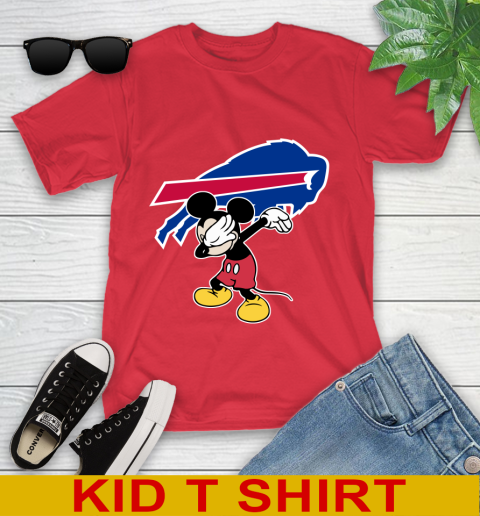 Buffalo Bills NFL Football Dabbing Mickey Disney Sports Youth T-Shirt 10