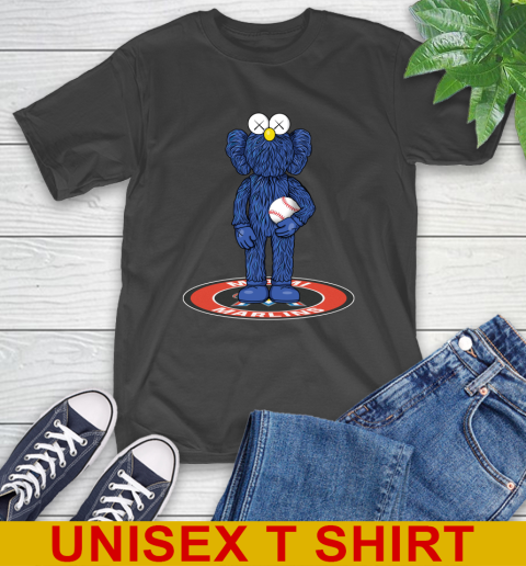 MLB Baseball Miami Marlins Kaws Bff Blue Figure Shirt T-Shirt 2