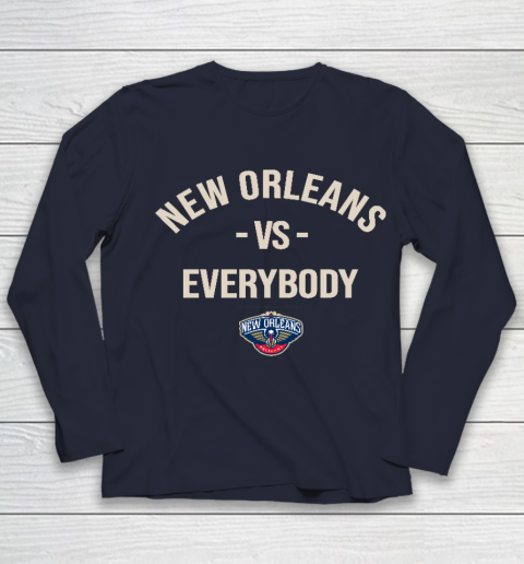 New Orleans Pelicans Vs Everybody Youth Long Sleeve 2