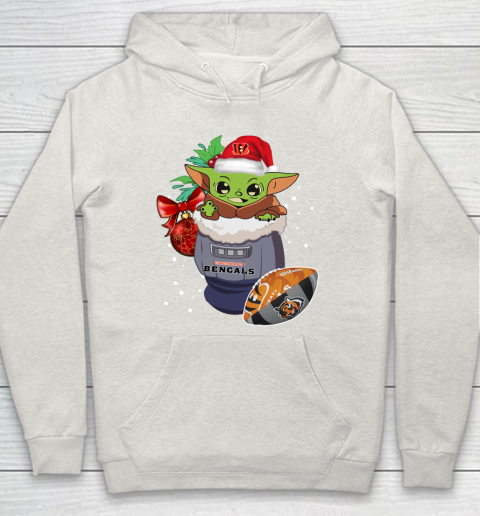 Cincinnati Bengals Christmas Baby Yoda Star Wars Funny Happy NFL Hoodie 12