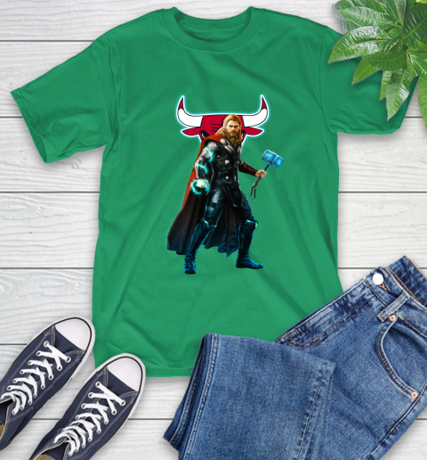 NBA Thor Avengers Endgame Basketball Chicago Bulls T-Shirt 7
