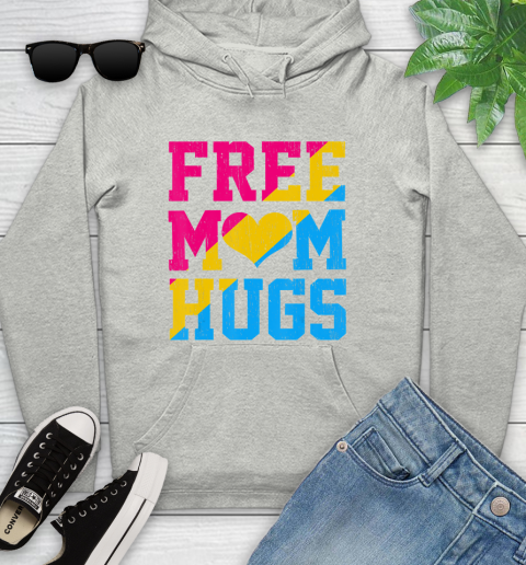 Nurse Shirt Vintage Free Mom Hugs pansexual Heart LGBT Pride Month T Shirt Youth Hoodie