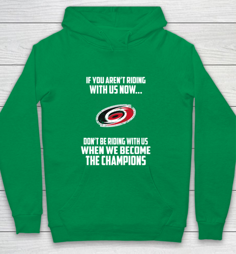 NHL Carolina Hurricanes Hockey We Become The Champions Youth Hoodie 4